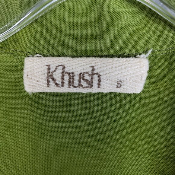 Khush Romper Rayon Green Tie Dye Bohemian size S Relaxed fit - Picture 3 of 9